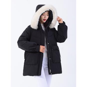 傑奧可脫卸帽顯瘦冬季外套羽絨服