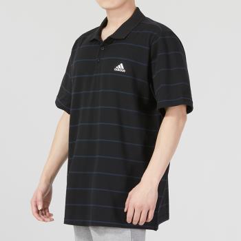 Adidas阿迪達斯男裝2024夏季新款休閑運動服翻領短袖Polo衫IA8163