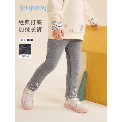 女童褲子秋冬2026兒童新款加絨打底褲女小童薄絨長褲一歲寶寶冬裝