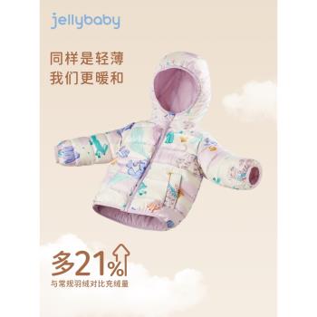女童輕薄羽絨服小女孩時髦外套秋冬寶寶甜美冬裝洋氣兒童衣服冬季