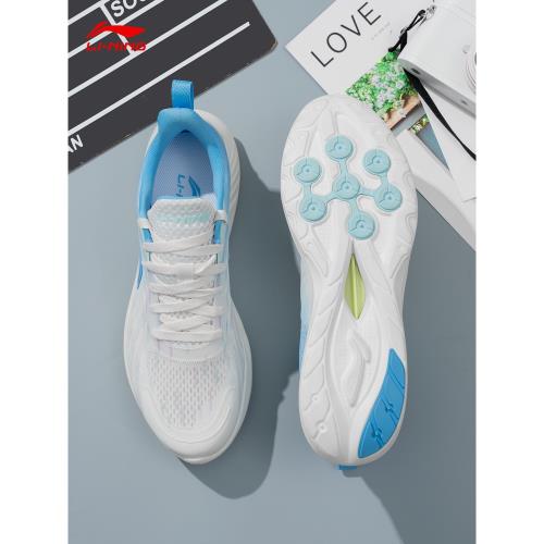 李寧輕逸運動鞋男款2025夏季透氣網面薄款跑步鞋青少年鞋子男鞋子