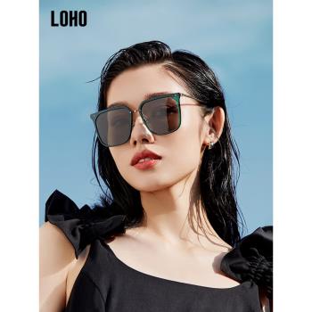 LOHO女高級感偏光方框墨鏡