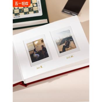 拍立得3寸照片相簿收納本相紙可寫字三寸單頁情侶影集diy文藝禮物
