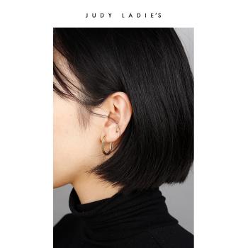 冷淡風judy小眾設計14K女ins耳環