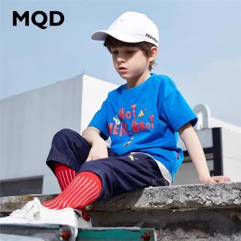 MQD夏秋季寬松短袖寶寶卡通童裝