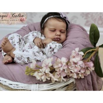 reborn doll Kit Loulou模擬嬰兒重生嬰兒模具 DIY 非成品娃娃