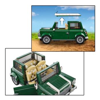 創意系列10242 Mini Cooper迷你車兒童拼裝中國積木玩具禮物21002