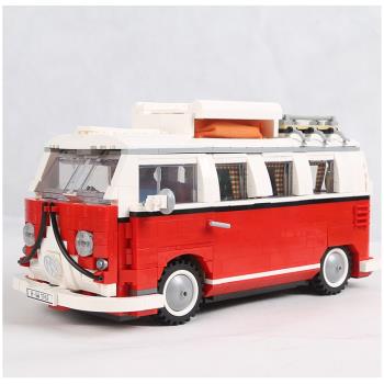 旅行巴士兒童益智拼裝玩具露營車
