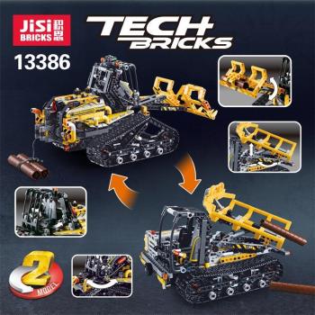 科技機械組42094履帶式裝載機兒童拼裝中國積木玩具13386