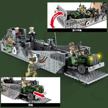 LCM3二戰美國登陸艇兒童玩具軍事