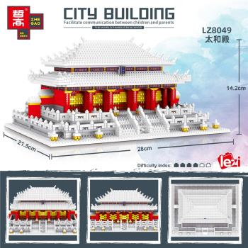 微小顆粒建築太和殿金鑾殿鉆石兒童益智拼裝中國積木玩具