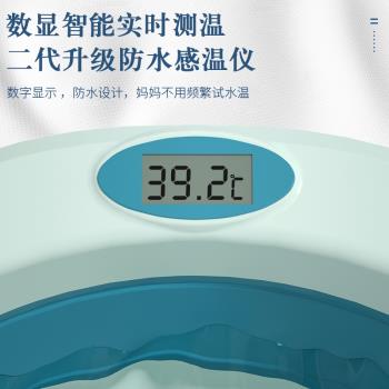 嬰兒洗澡盆大號浴桶浴盆坐躺小孩家用寶寶可折疊幼兒新生兒童用品
