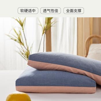 多喜愛全蕎麥枕頭男女成人中學生青少年護頸椎枕芯帶枕套整頭單個