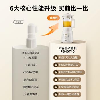 美的全自動小型免煮新款破壁機