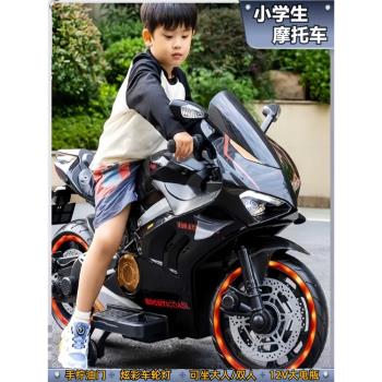 小學生摩托車兒童玩具男孩4-10歲以上女孩電動機車可坐生日禮物