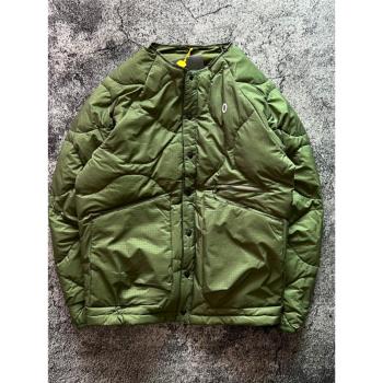 潮復古防水輕量疊穿無領羽絨服
