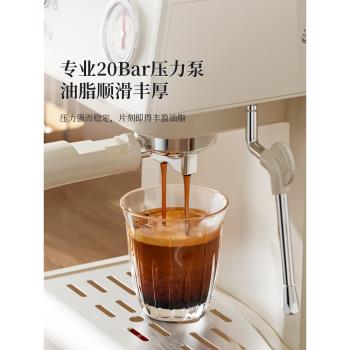 sapoudr賽普達EC35家用意式半自動小型咖啡機濃縮蒸汽打奶泡一體