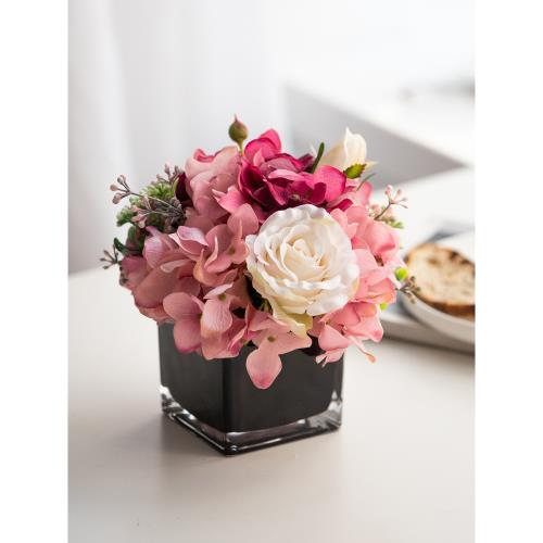 南十字星 裝飾花繡球玫瑰花束假花仿真花 客廳擺件插花冰箱上擺花