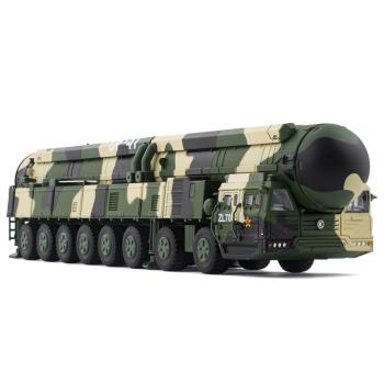 東風DF41核彈頭洲際導彈運載發射車模擬合金軍事汽車模型玩具擺件