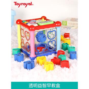 Toyroyal皇室禮物六面盒多功能寶寶玩具形狀配對認知