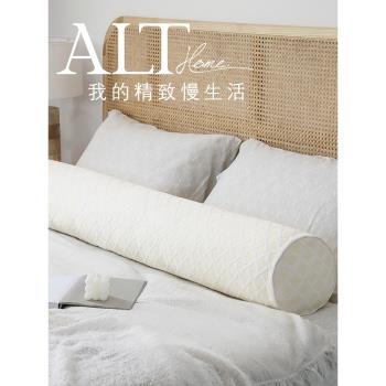 圓柱形夾腿專用冰絲涼感睡覺抱枕