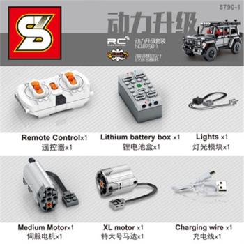 森寶科技系列賓士大G越野車男孩拼裝中國積木兒童玩具禮物701971