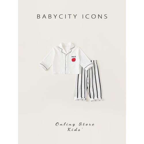 貝貝城兒童家居服童裝春秋童裝寶寶休閑睡衣兩件套小童貼身衣服潮