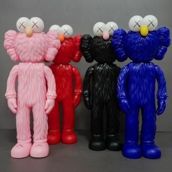 mand kaws x 芝麻街BFF公仔限量手辦模型玩偶玩具擺件潮流周邊