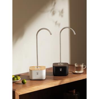 鳴盞充電式智慧上水器桶裝水礦泉水電動吸取抽水器桌面自動上水器
