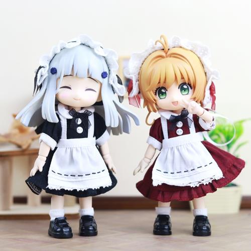 ob11娃衣復古女仆裝連衣裙12分bjd娃娃衣服GSC潘妮的寶盒molly P9