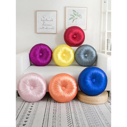 粉紅色酒店別墅軟裝家用歐式沙發南瓜圓形抱枕靠墊可愛車內簡約