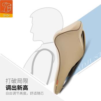 gigi汽車頭枕司機座椅可調節記憶棉護頸枕駕駛員高檔頸部靠枕舒適
