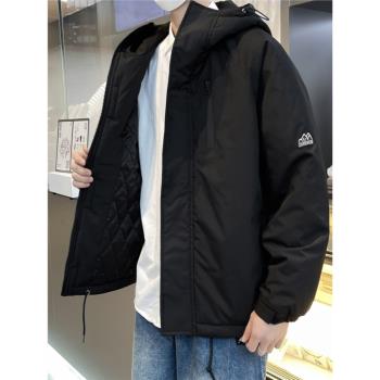 沖鋒棉衣男秋冬款oversize潮牌高階感保暖棉服冬裝飛行員夾克外套