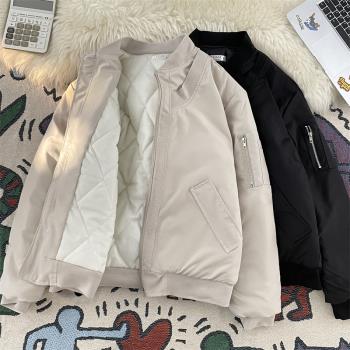 潮牌冬季飛行員高街加厚外套棉服