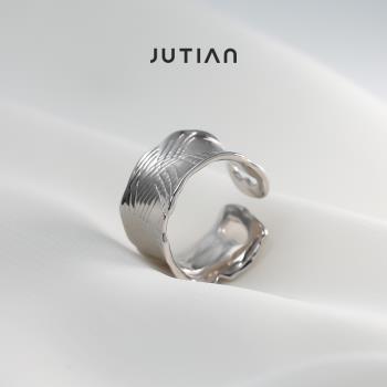 JUTIAN冷淡風純銀女小眾質感戒指