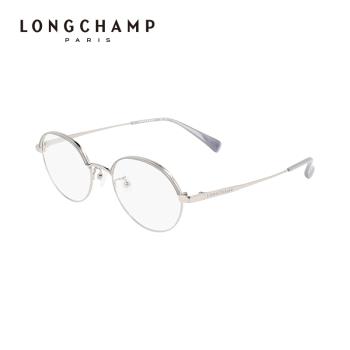 【光學鏡】LONGCHAMP瓏驤鈦金屬圓框防藍光近視眼鏡框LO2527LBJ