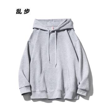 重磅秋季ins純色加厚保暖衛衣