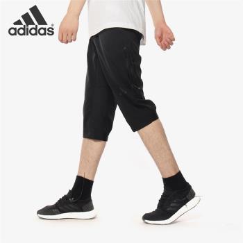 Adidas BK0982透氣七分運動褲
