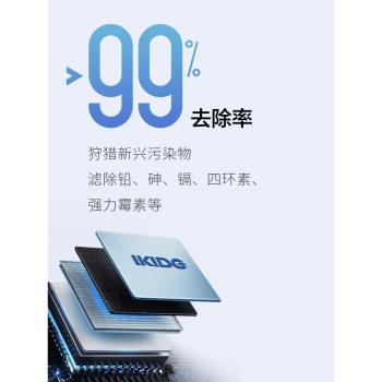易開得凈水器家用直飲ro反滲透 劉濤代言 銀龍1200G廚下純凈水機