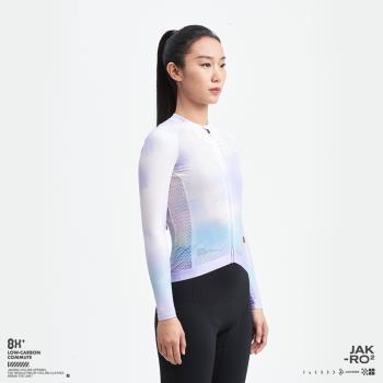 捷酷新款夏季女長袖騎行服排汗輕便公路自行車騎行裝備上衣 潮汐