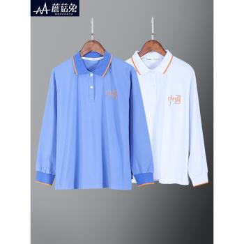 翻領POLO衫長袖寬松加大碼童裝