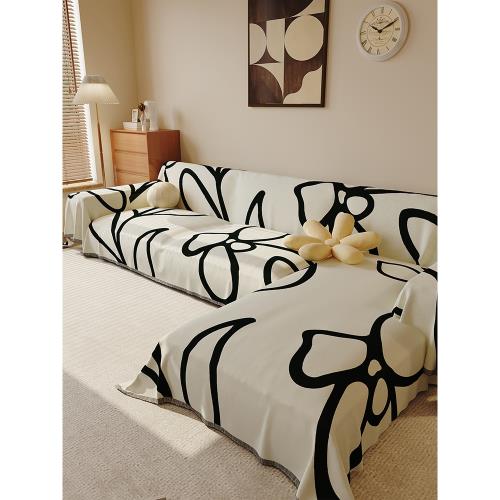 防貓抓沙發巾客廳萬能沙發套全鋪沙發茶幾貴妃椅蓋毯防塵保護罩套