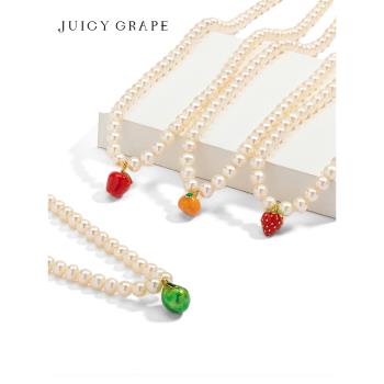 Juicy Grape女鎖骨鏈淡水珍珠