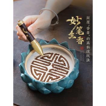 叩香筆篆香筆點香器香篆家用室內薰香器沉香檀香香粉香道diy工具