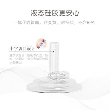 bobotop韓國進口寶寶嬰兒吸管杯兒童水杯防嗆防摔PPSU學飲杯奶瓶