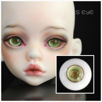 【Beetles】BJD娃娃 手工玻璃眼珠 混色系列/金砂瞳 H-05*哈密瓜*