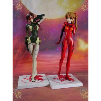 正版日版SEGA 世嘉 福音戰士 EVA 明日香 真希波 戰鬥服 模型手辦