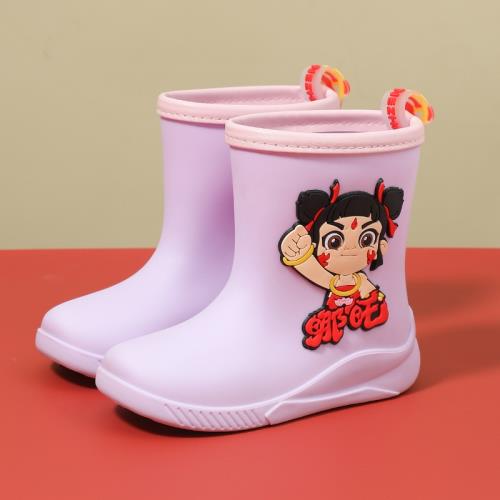 哪吒兒童雨鞋女童男童防滑夏季新款室內家居幼兒園小孩寶寶雨靴