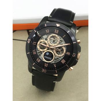 FOSSIL ME3028真皮休閑鏤空手錶