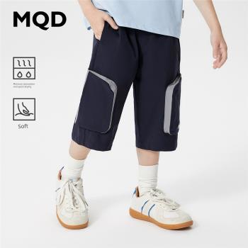 【吸濕速幹】MQD童裝男童休閑褲24夏新款戶外兒童七分運動褲子潮